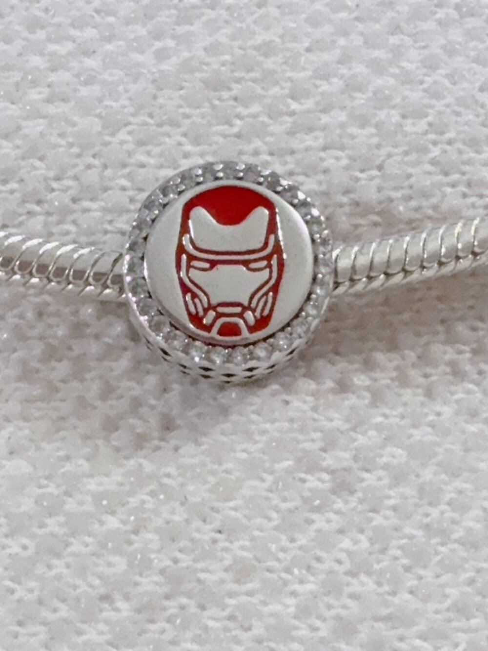 Marvel The Avengers Iron Man Silver Charm For Pandora Bracelet